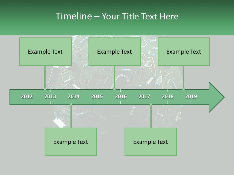 A Computer Circuit Board Ball On A Black Background PowerPoint Template