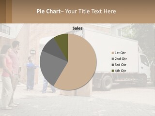 A Group Of People Unloading Boxes From A Moving Truck PowerPoint Template