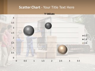 A Group Of People Unloading Boxes From A Moving Truck PowerPoint Template