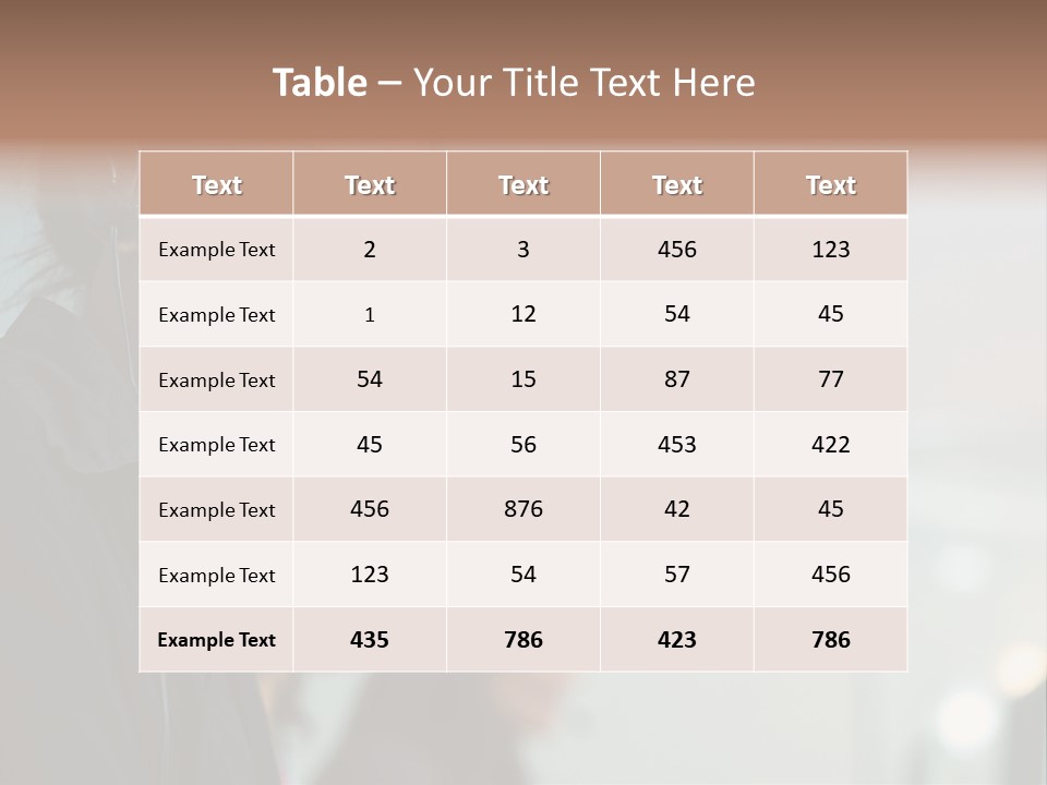 A Woman With A Headset On Is Looking At The Camera PowerPoint Template