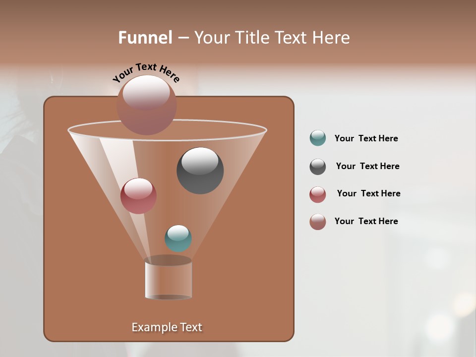 A Woman With A Headset On Is Looking At The Camera PowerPoint Template