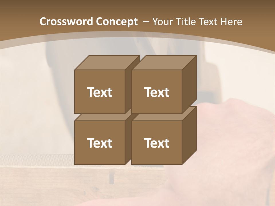 A Person Using A Circular Saw To Cut A Piece Of Wood PowerPoint Template