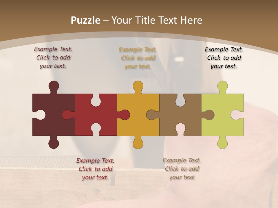 A Person Using A Circular Saw To Cut A Piece Of Wood PowerPoint Template