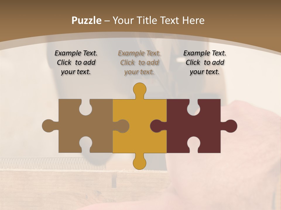 A Person Using A Circular Saw To Cut A Piece Of Wood PowerPoint Template