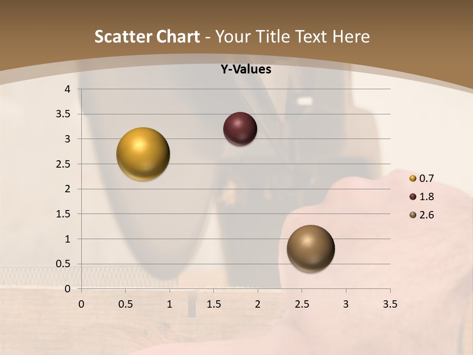 A Person Using A Circular Saw To Cut A Piece Of Wood PowerPoint Template
