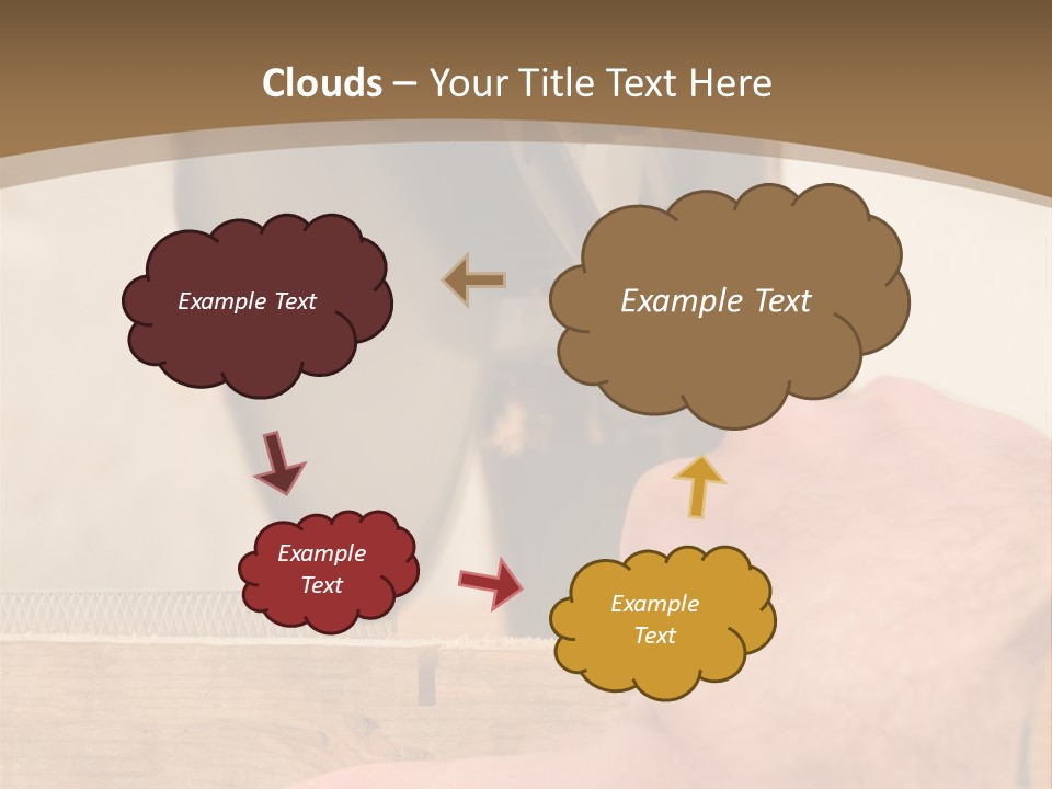 A Person Using A Circular Saw To Cut A Piece Of Wood PowerPoint Template