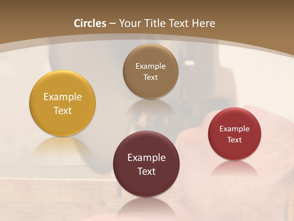 A Person Using A Circular Saw To Cut A Piece Of Wood PowerPoint Template