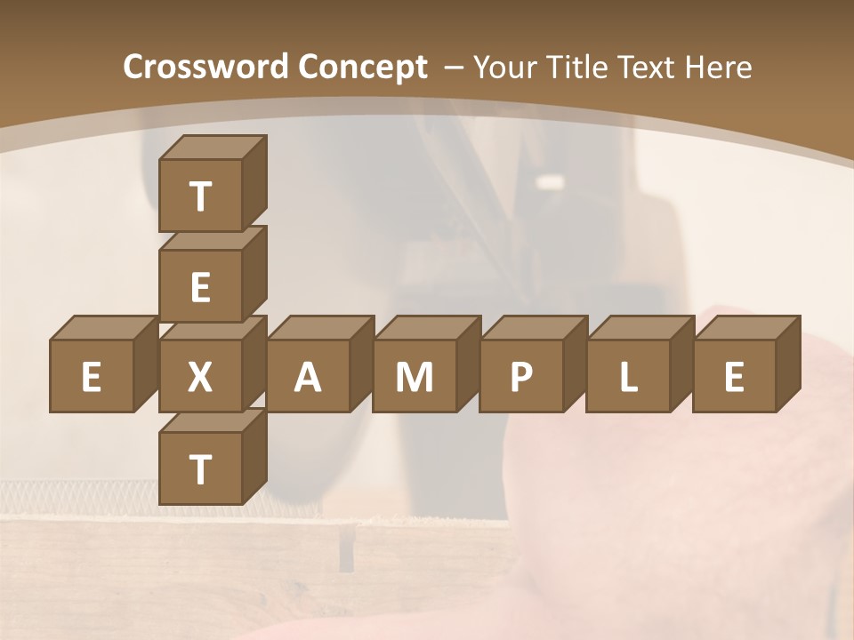 A Person Using A Circular Saw To Cut A Piece Of Wood PowerPoint Template