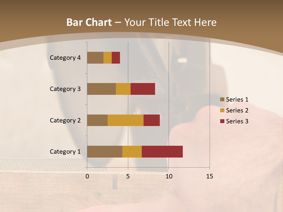 A Person Using A Circular Saw To Cut A Piece Of Wood PowerPoint Template