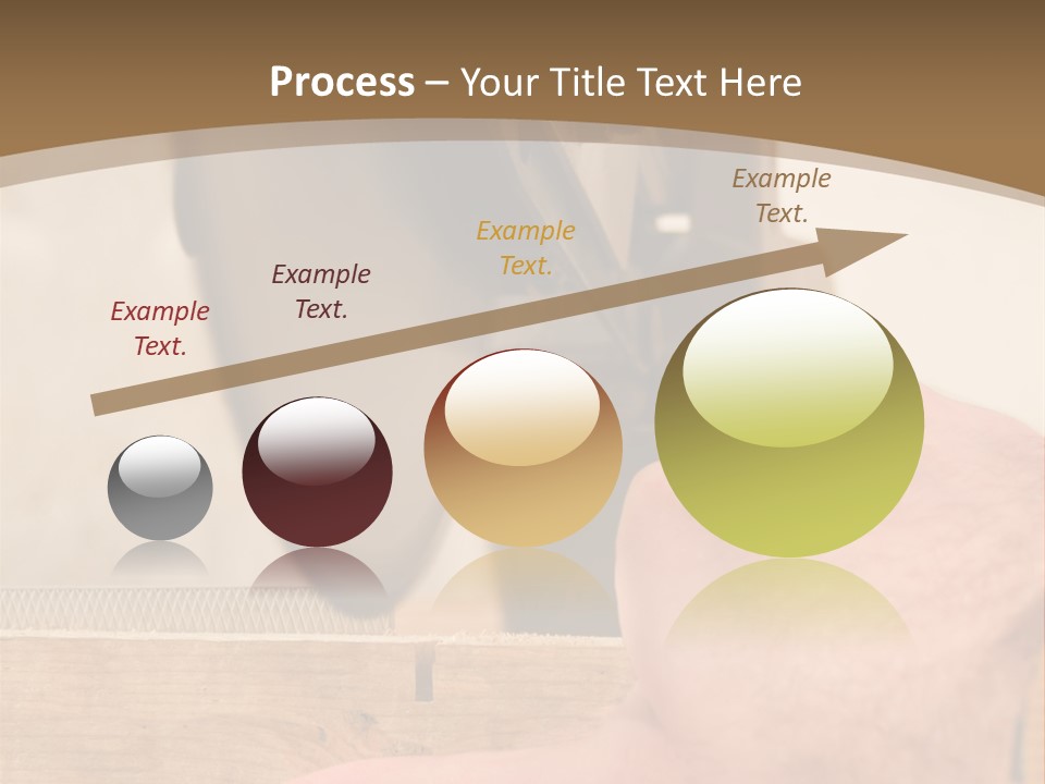 A Person Using A Circular Saw To Cut A Piece Of Wood PowerPoint Template