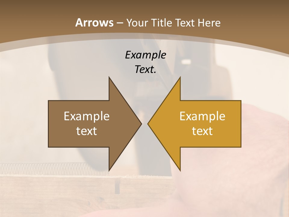 A Person Using A Circular Saw To Cut A Piece Of Wood PowerPoint Template