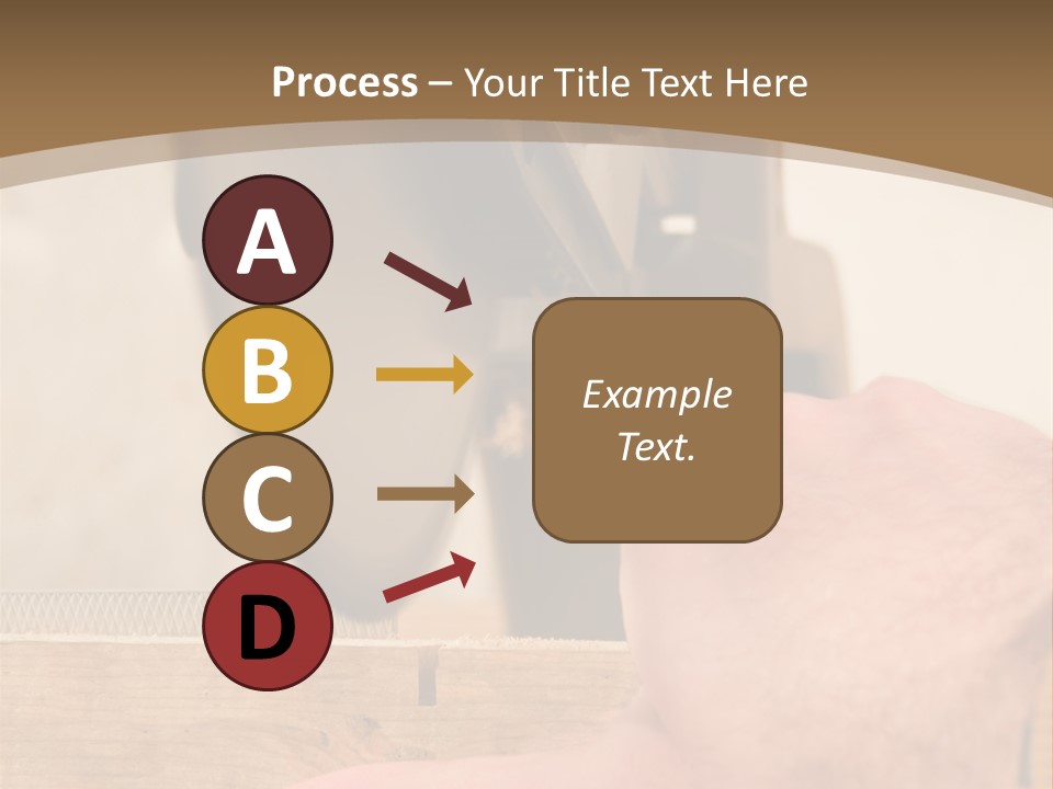 A Person Using A Circular Saw To Cut A Piece Of Wood PowerPoint Template