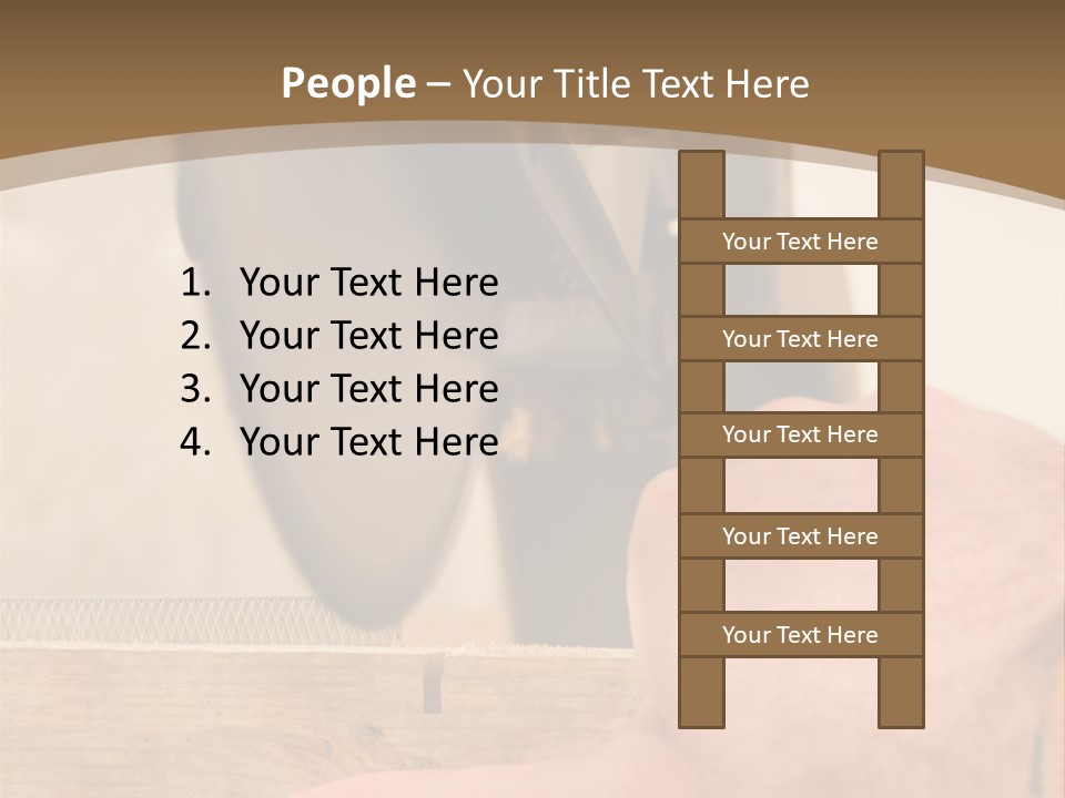 A Person Using A Circular Saw To Cut A Piece Of Wood PowerPoint Template