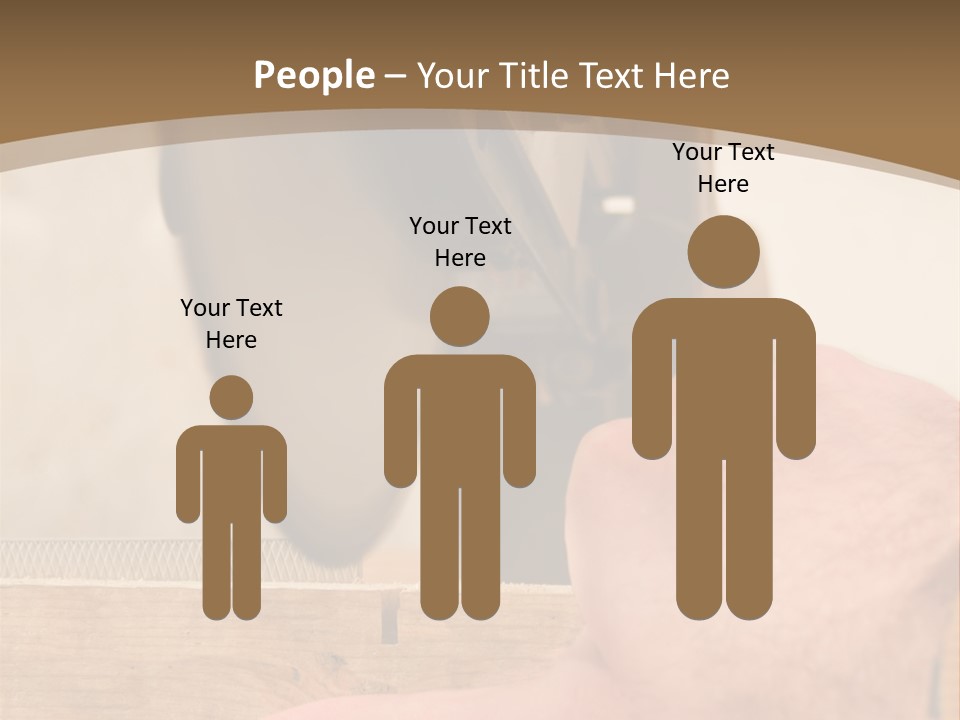 A Person Using A Circular Saw To Cut A Piece Of Wood PowerPoint Template