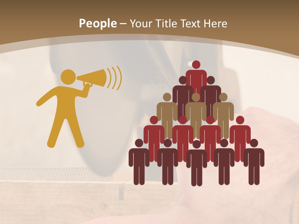 A Person Using A Circular Saw To Cut A Piece Of Wood PowerPoint Template