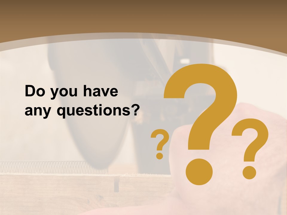 A Person Using A Circular Saw To Cut A Piece Of Wood PowerPoint Template