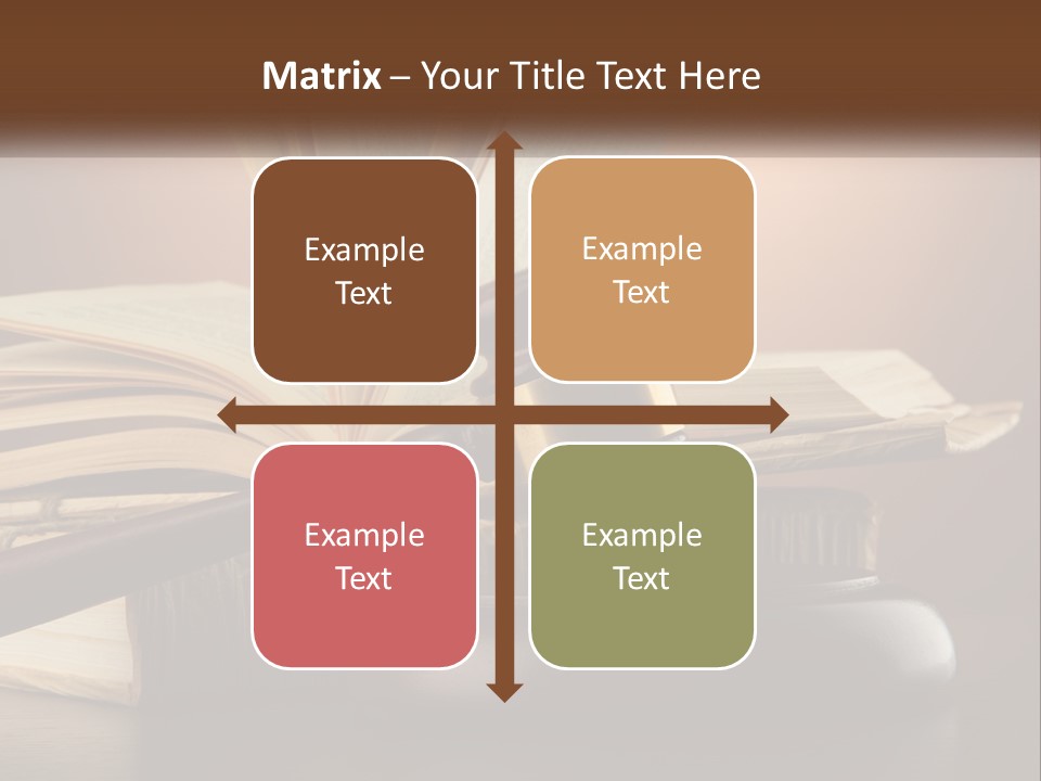A Judge's Gaven Sitting On Top Of A Book PowerPoint Template