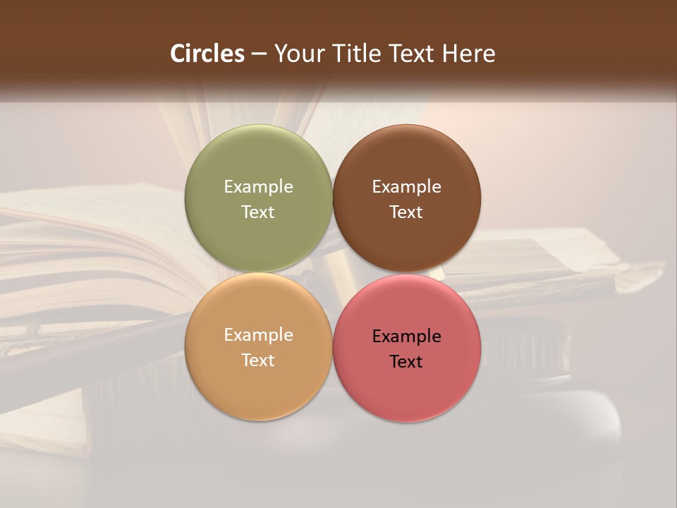 A Judge's Gaven Sitting On Top Of A Book PowerPoint Template