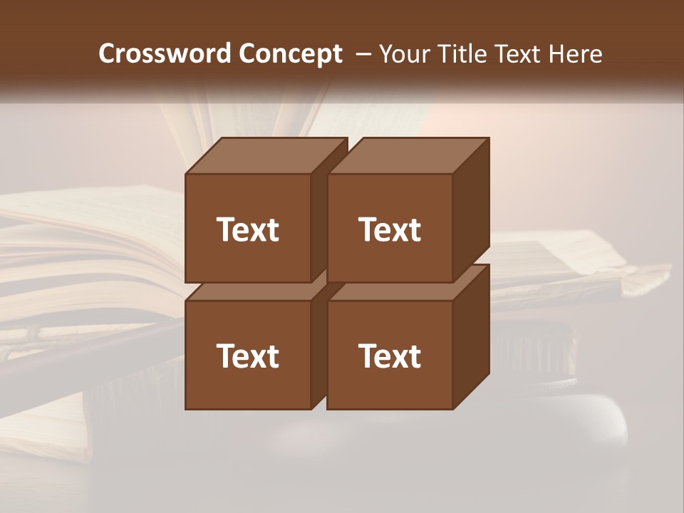 A Judge's Gaven Sitting On Top Of A Book PowerPoint Template