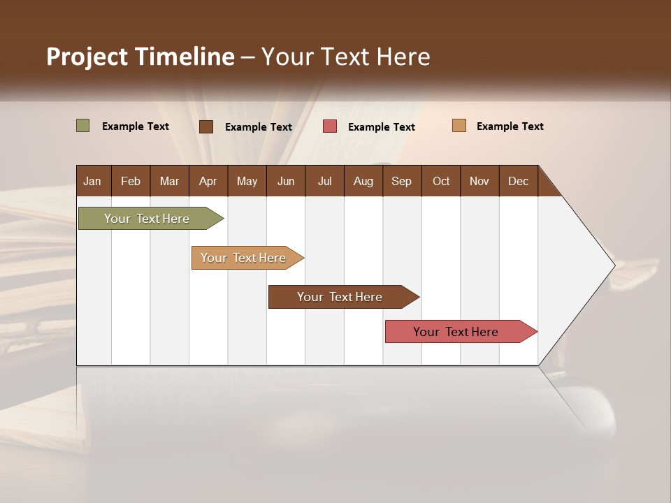A Judge's Gaven Sitting On Top Of A Book PowerPoint Template
