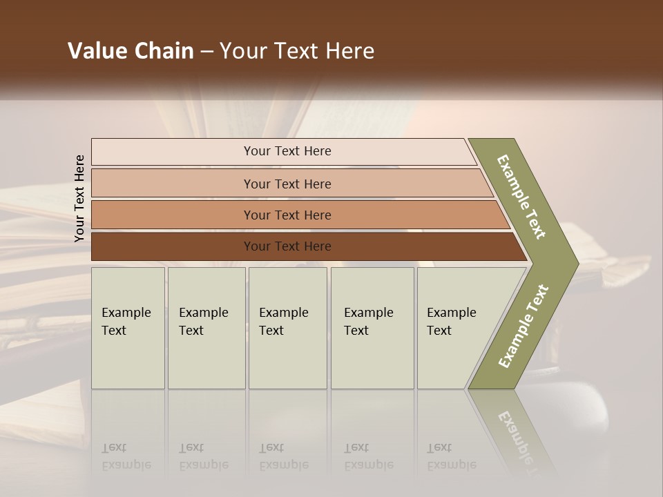 A Judge's Gaven Sitting On Top Of A Book PowerPoint Template