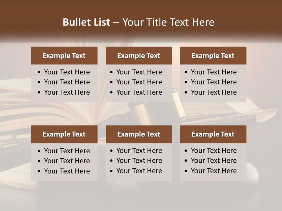 A Judge's Gaven Sitting On Top Of A Book PowerPoint Template