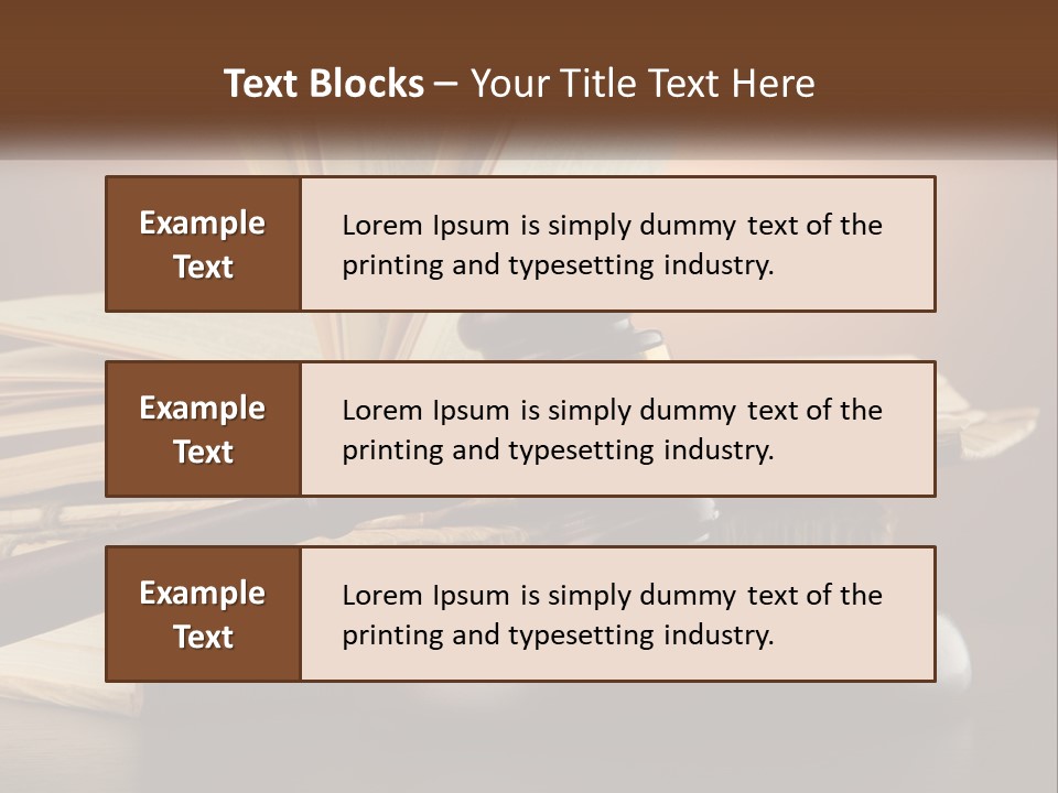 A Judge's Gaven Sitting On Top Of A Book PowerPoint Template