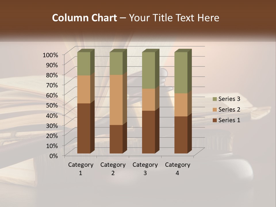 A Judge's Gaven Sitting On Top Of A Book PowerPoint Template