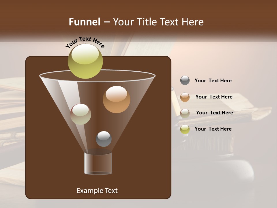 A Judge's Gaven Sitting On Top Of A Book PowerPoint Template