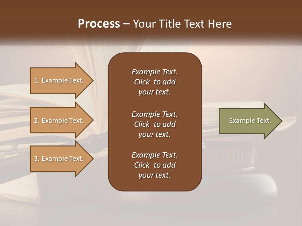 A Judge's Gaven Sitting On Top Of A Book PowerPoint Template