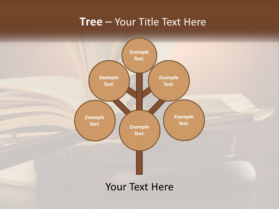 A Judge's Gaven Sitting On Top Of A Book PowerPoint Template