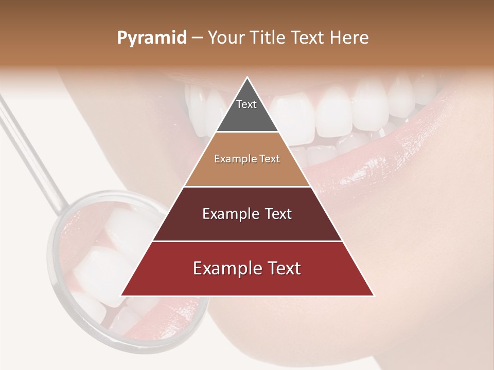 A Smiling Woman With A Stethoscope In Her Mouth PowerPoint Template