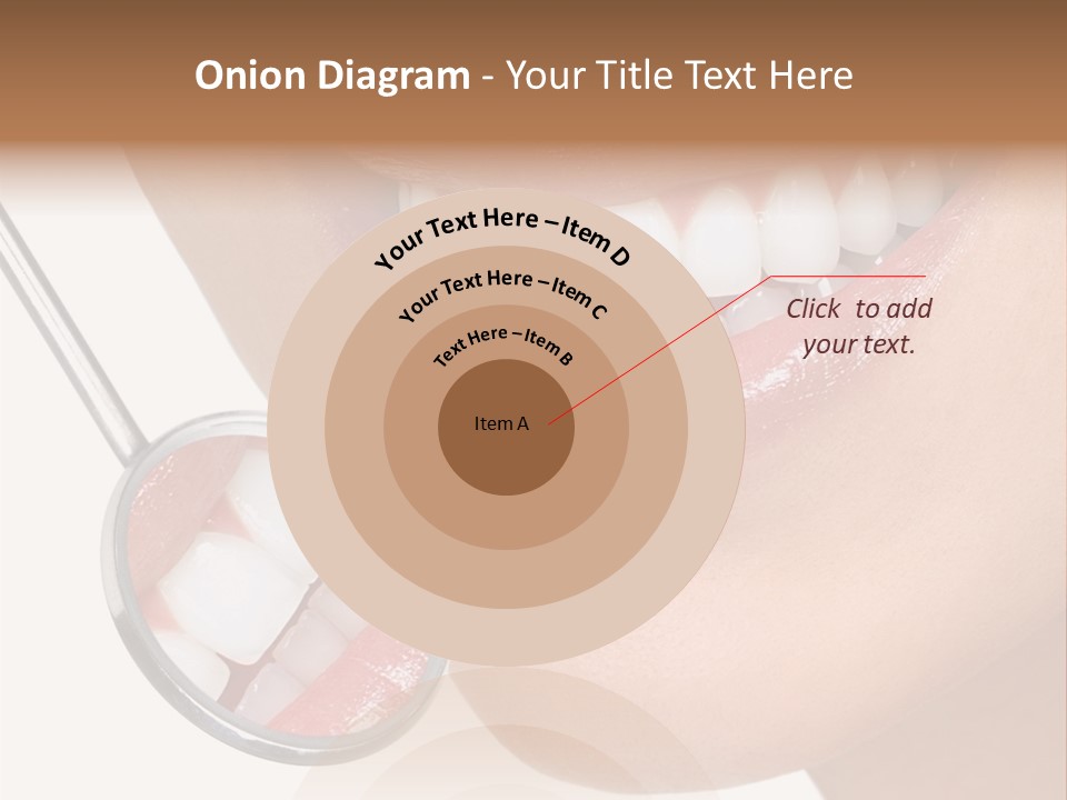 A Smiling Woman With A Stethoscope In Her Mouth PowerPoint Template