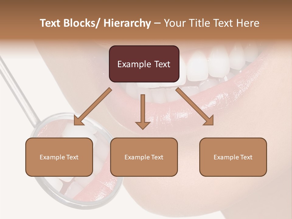 A Smiling Woman With A Stethoscope In Her Mouth PowerPoint Template