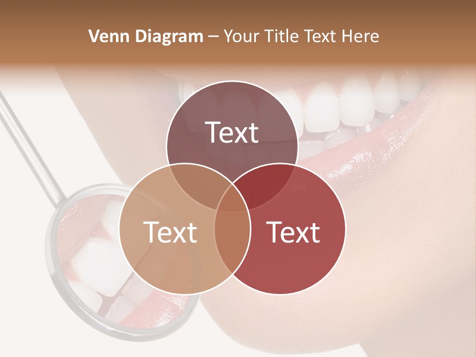 A Smiling Woman With A Stethoscope In Her Mouth PowerPoint Template