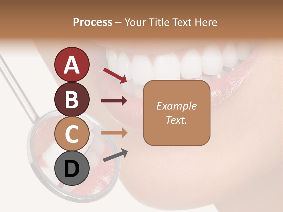 A Smiling Woman With A Stethoscope In Her Mouth PowerPoint Template