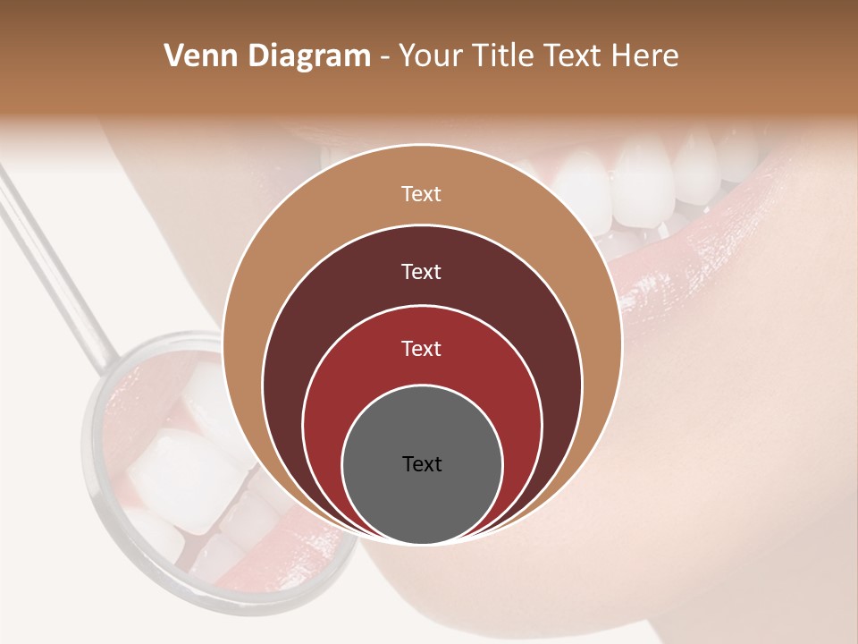 A Smiling Woman With A Stethoscope In Her Mouth PowerPoint Template