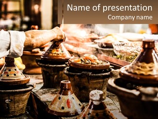 A Person Is Cooking Food On A Grill PowerPoint Template