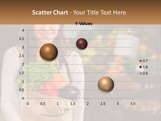 A Woman Holding A Paper Bag Full Of Vegetables PowerPoint Template