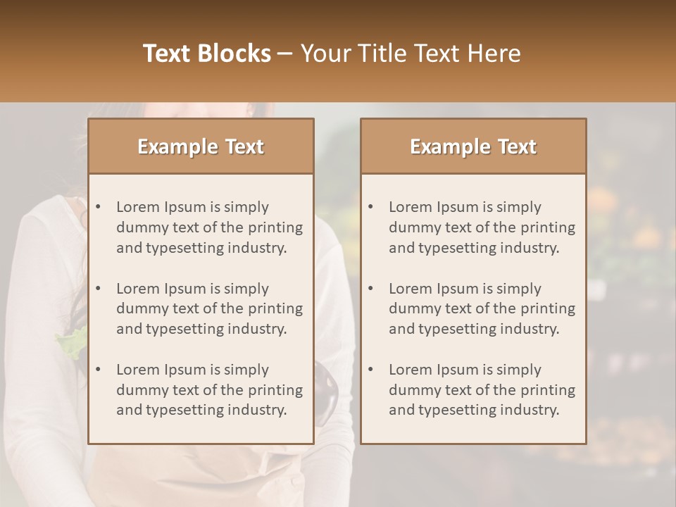 A Woman Holding A Paper Bag Full Of Vegetables PowerPoint Template