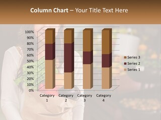 A Woman Holding A Paper Bag Full Of Vegetables PowerPoint Template