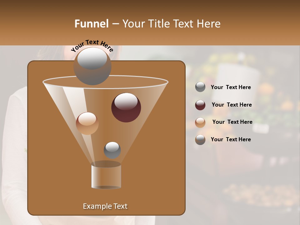 A Woman Holding A Paper Bag Full Of Vegetables PowerPoint Template