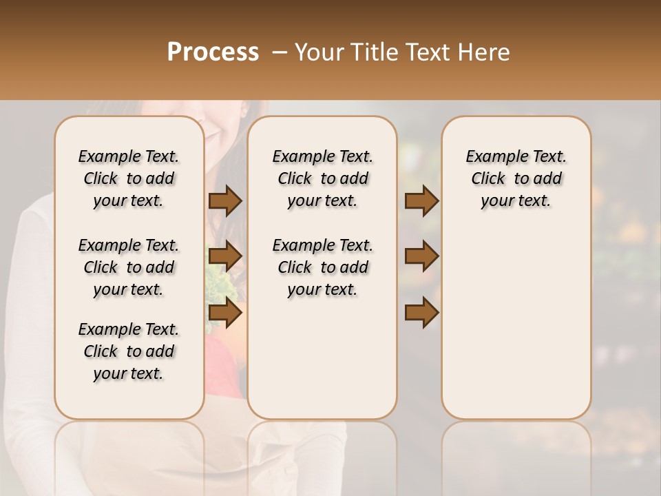 A Woman Holding A Paper Bag Full Of Vegetables PowerPoint Template