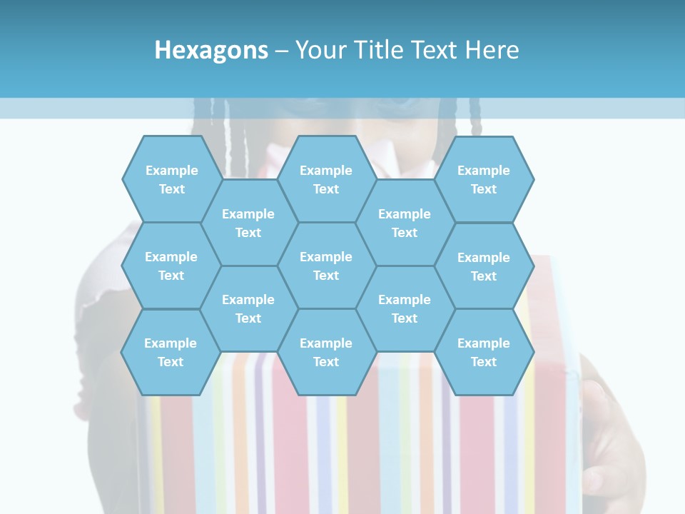 A Girl Holding A Present Box With A Pink Bow PowerPoint Template