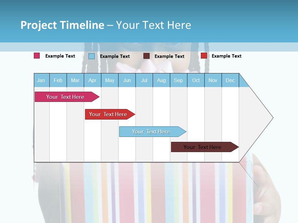 A Girl Holding A Present Box With A Pink Bow PowerPoint Template