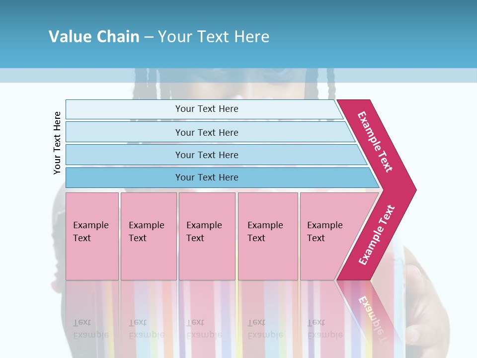 A Girl Holding A Present Box With A Pink Bow PowerPoint Template