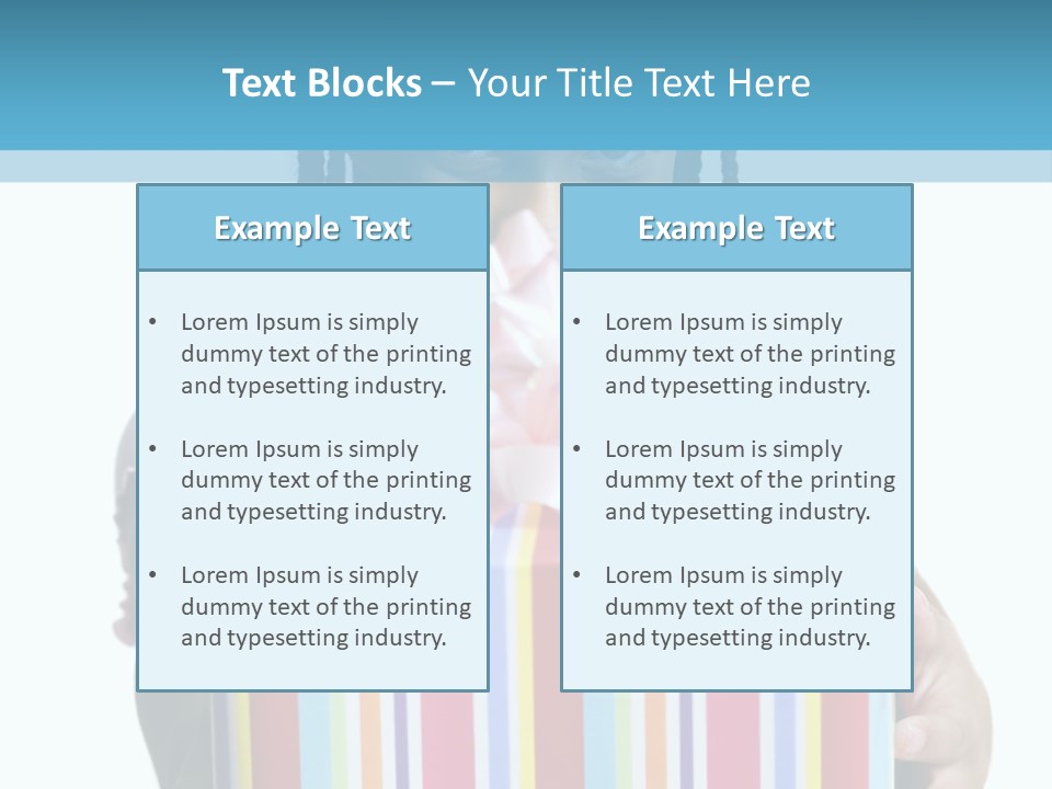 A Girl Holding A Present Box With A Pink Bow PowerPoint Template