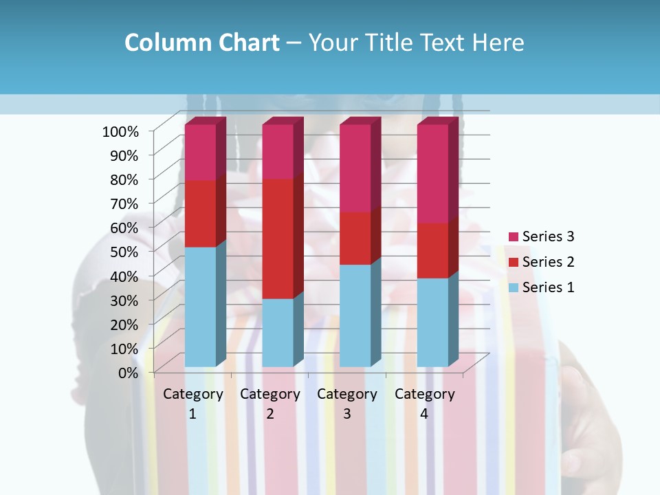 A Girl Holding A Present Box With A Pink Bow PowerPoint Template
