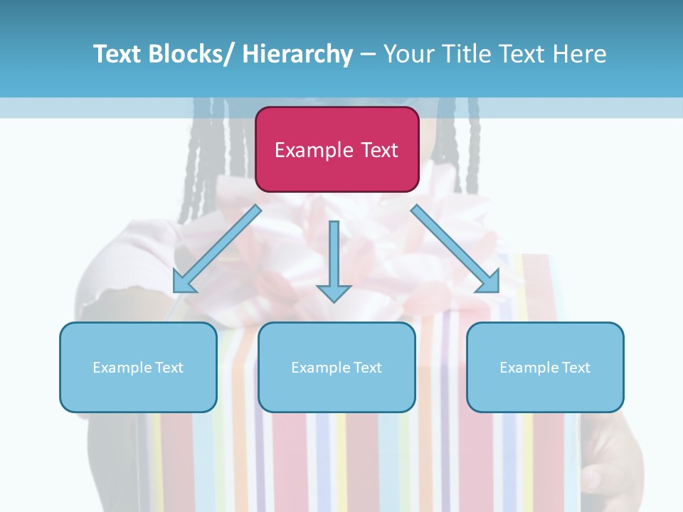 A Girl Holding A Present Box With A Pink Bow PowerPoint Template