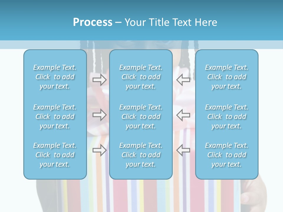 A Girl Holding A Present Box With A Pink Bow PowerPoint Template